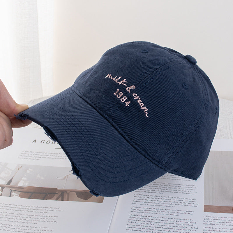 Wholesale Baseball Cap Simple Face Shown Small Wide-brimmed Soft-top Hat